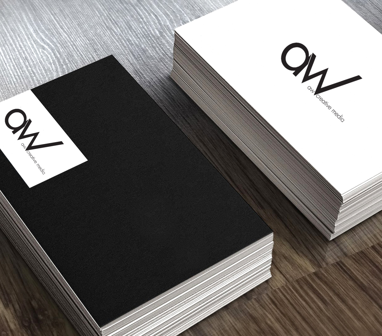 Printed custom business cards with logo